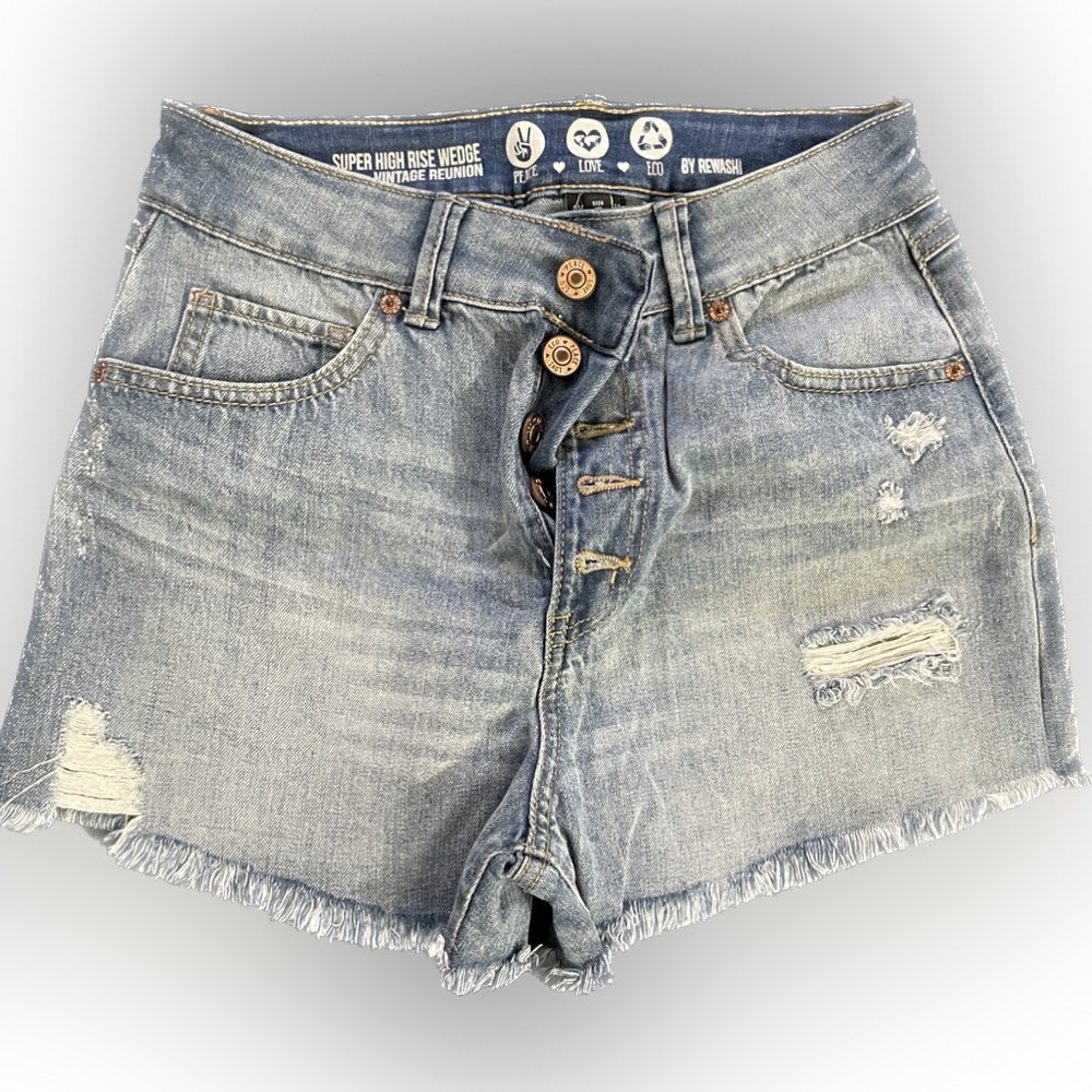 Vintage reunion denim shorts